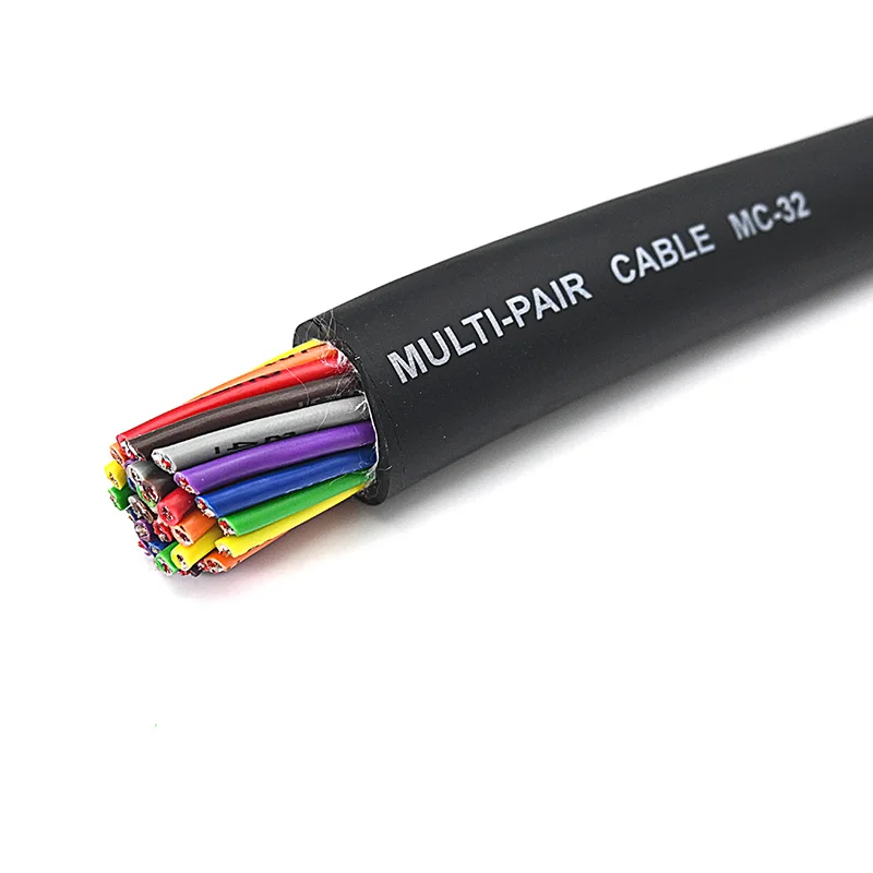 Bulk Multi Pair Audio Snake Cable 2/4/6/8/12/16/24/32/40 Channel Way Shielded Multicore Signal Cable for Recording Sound Studio