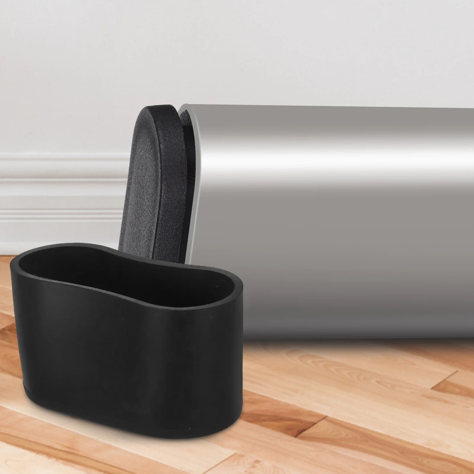 16 Stück schwarze PVC-Stuhlbeinkappen, Ersatz, rutschfeste Möbel-Bodenschoner, Tisch- und Schreibtischfußabdeckungen für Zuhause und Büro