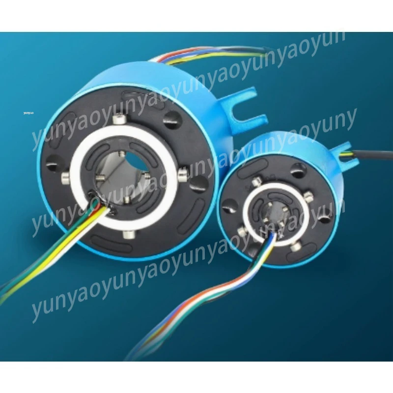 6 Wire Through Hole Slip Ring, Rotary Electrical Connector