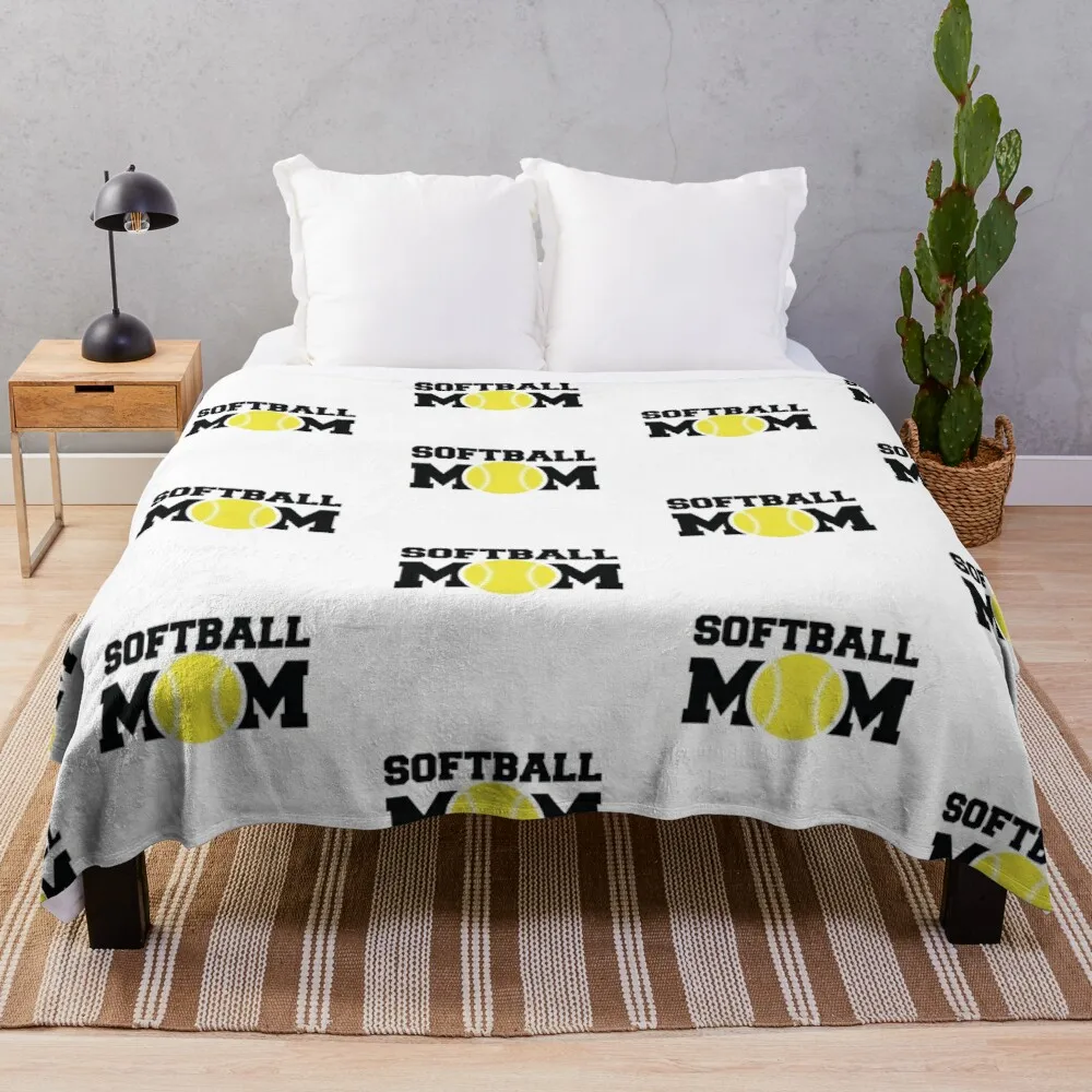 

Softball Mom Sports Mom Throw Blanket Decorative Sofa Blankets