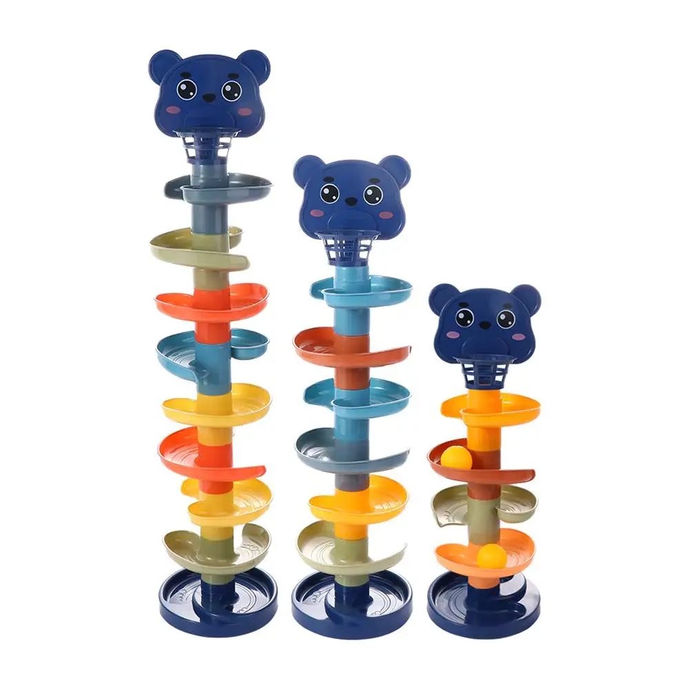 Badespiele, Stapelspielzeug, Unterhaltung, Lernspielzeug, rotierendes Gleis-Set, Spin-Track-Spielzeug-Set, Ball-Drop-Rolle, wirbelnder Turm