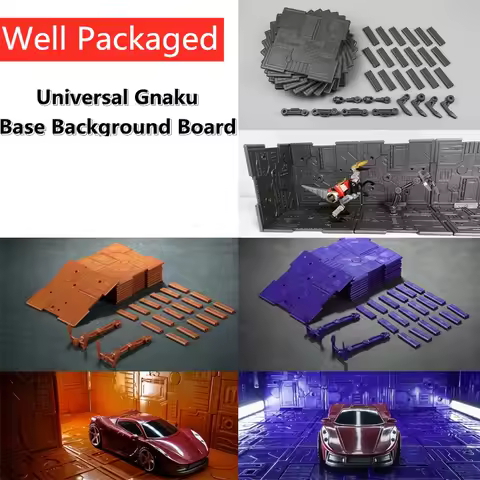 In Stock Transformation Wild Kids Display Bases Steel Deck Universal Gnaku Orange Purple Silver 10 Pcs Background Board Kits