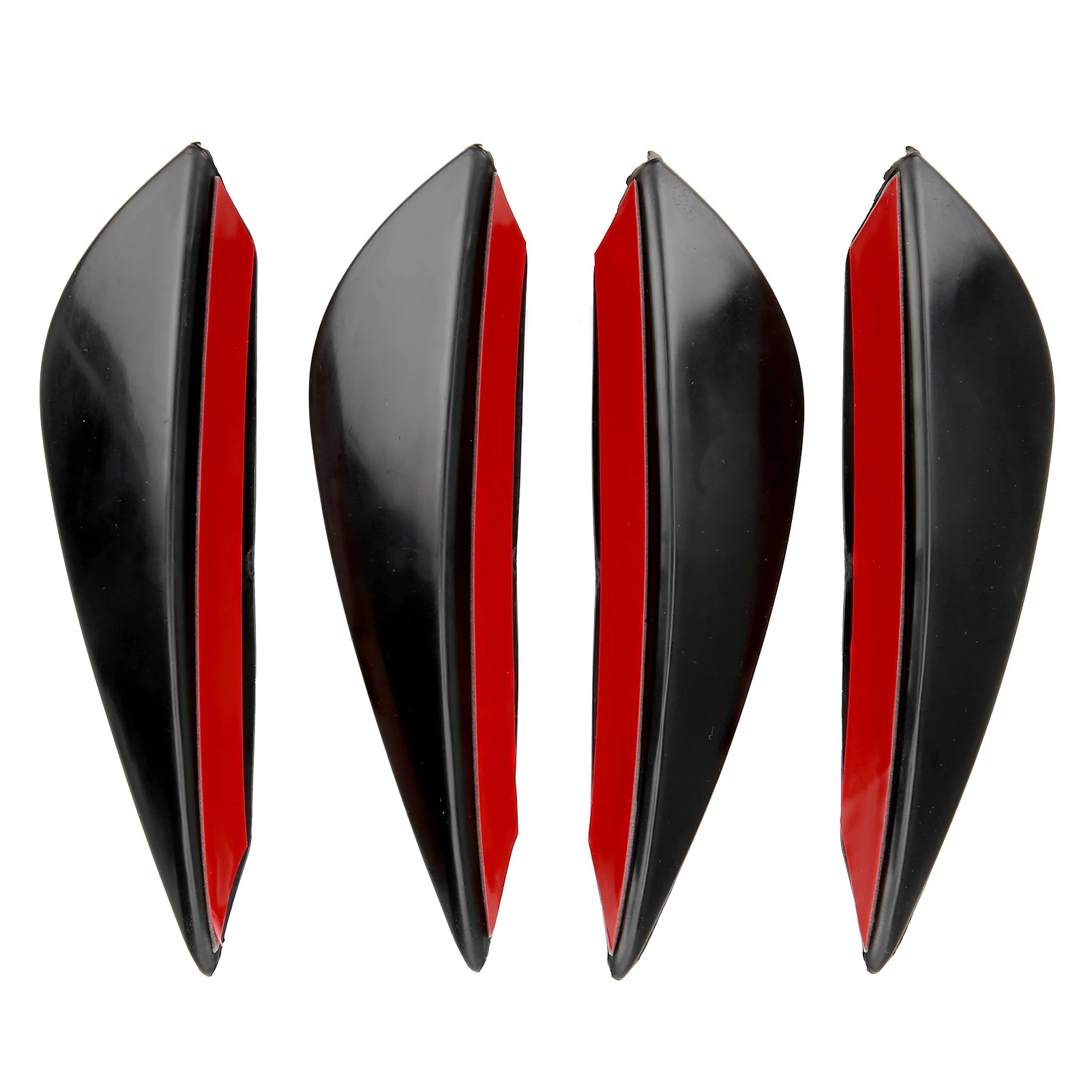 4 stuks universele auto voorbumper lip decoratie diffuser shunt vinnen carrosserie spoiler auto body kit exterieur tuning accessoires
