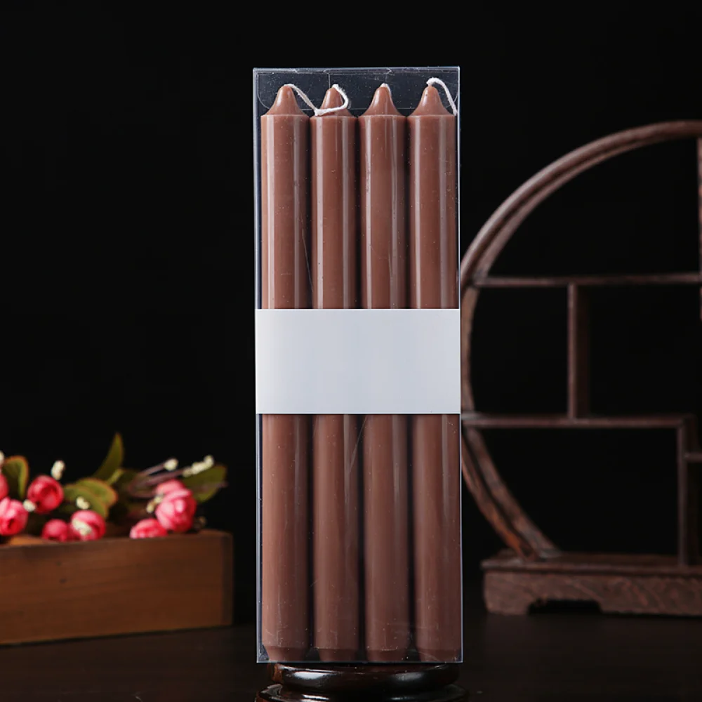 Handmade Style Paraffin Taper Candles For For ANNEENA Wedding Reception Decor Romantic Party Table Ornament Multicolor