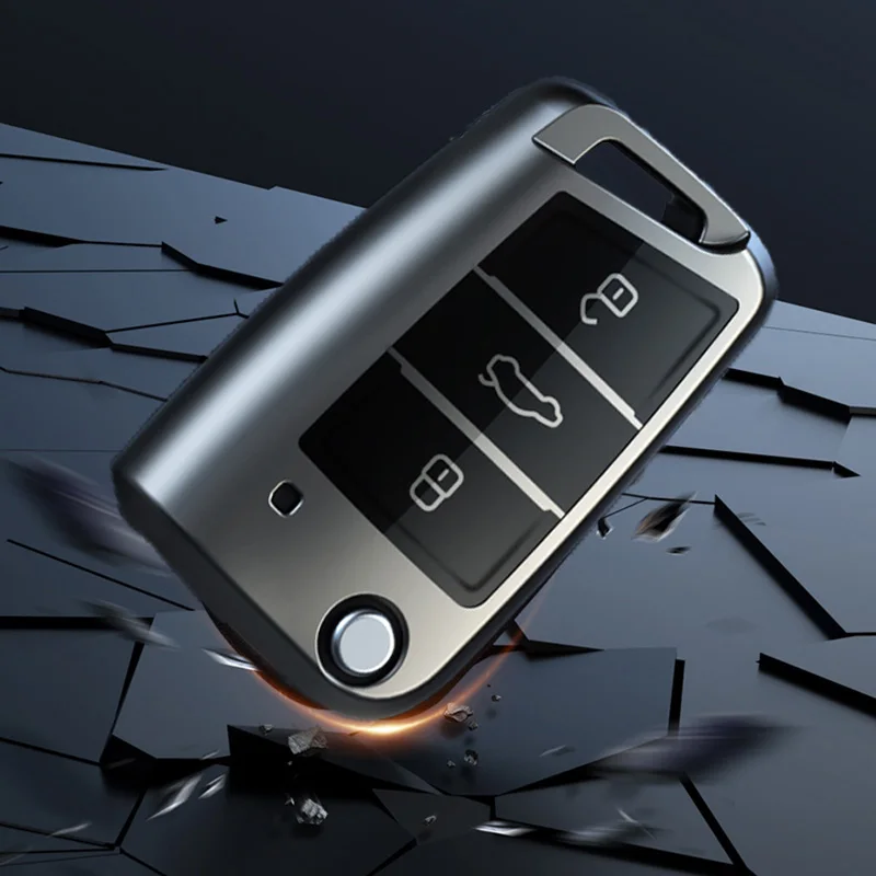 Für VW Volkswagen Golf 7 MK7 Tiguan MK2 TPU Shell Fob Auto Flip Schlüssel Fall Abdeckung für Seat Ateca Leon FR Ibiza Skoda Octavia Kodiaq – Detail 4
