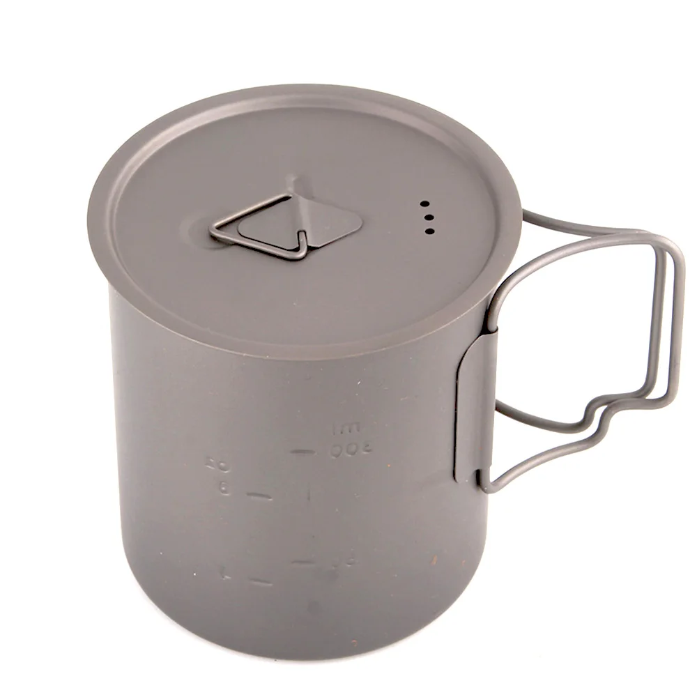 TOAKS Universal Titanium Cup Lid Titanium Camping Pot Lid Mug Lid Titanium Lid for Cup Mug Pot Kettle