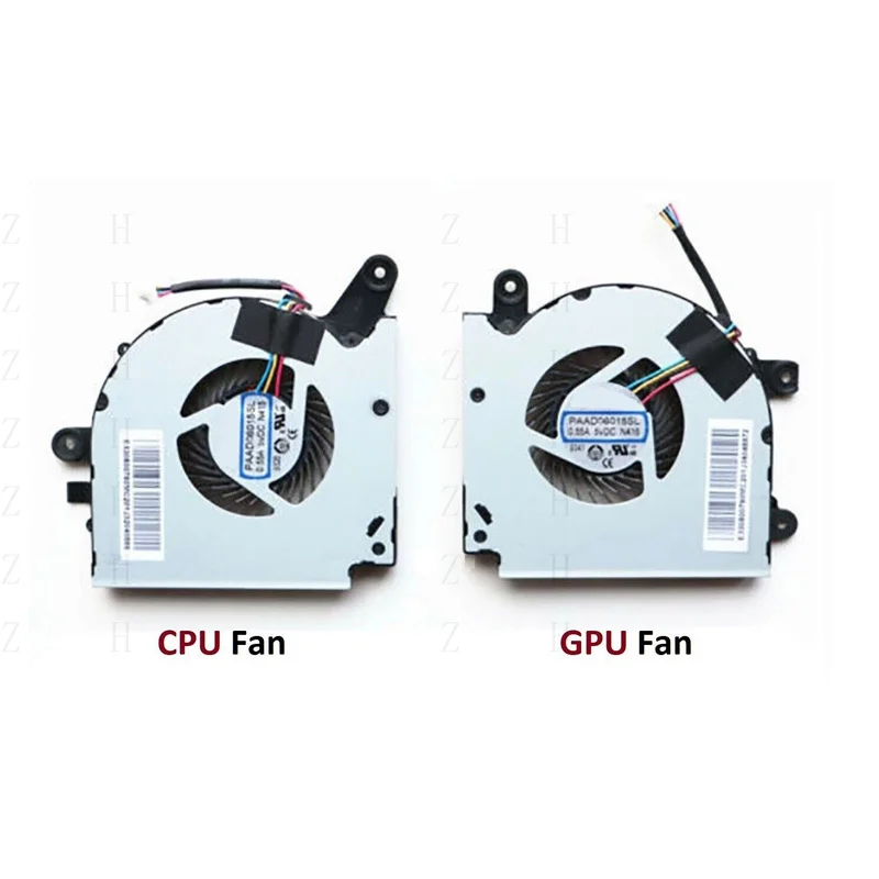 

H New Laptop CPU and GPU Cooling Fan for MSI GF75 Thin 9SC-027 GF75