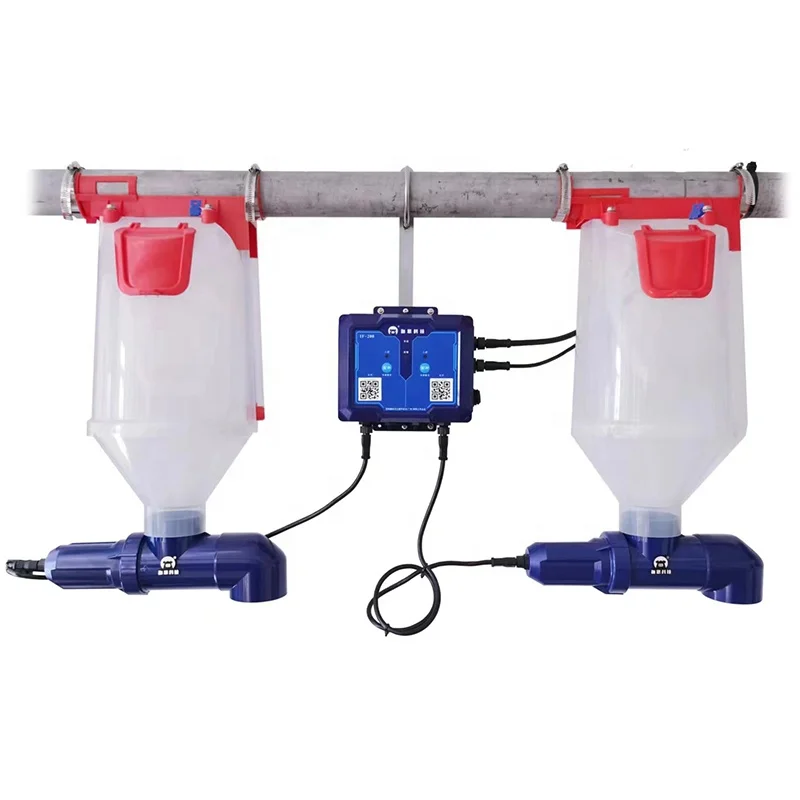 وحدة تغذية ذكية جديدة من المصنع |   نظام التغذية التلقائي البناء البلاستيكي IP67 تصنيف واي فاي مدعوم للخنازير