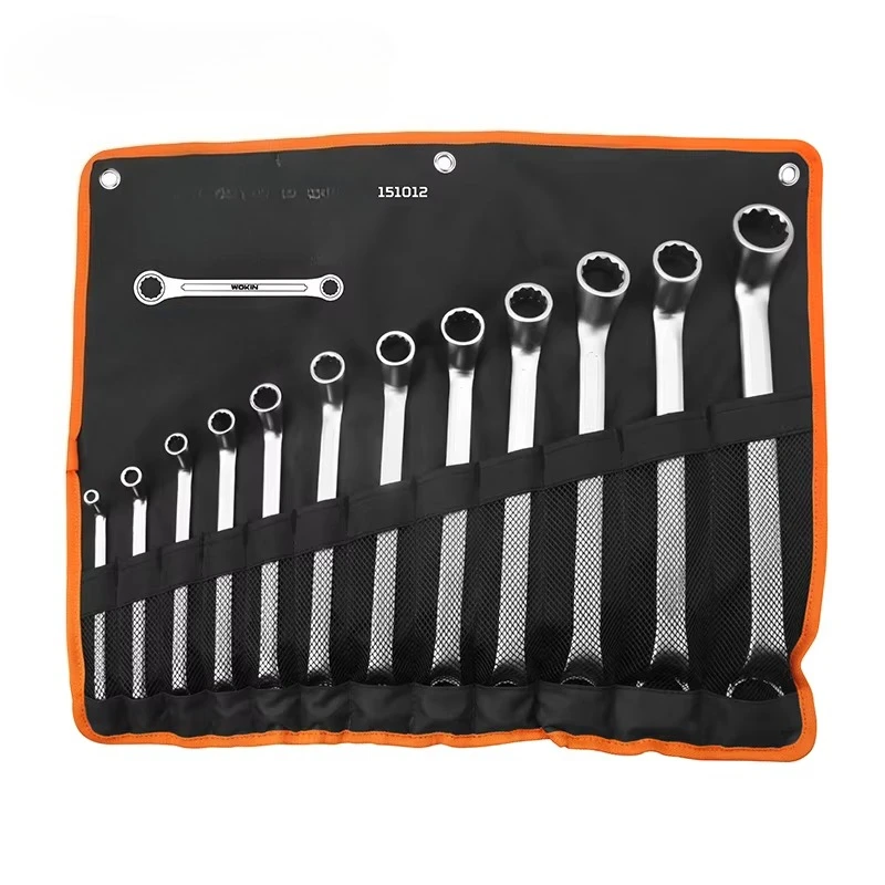 151012 Industrial Crv12pcs Double Ring Combine Spanners Set