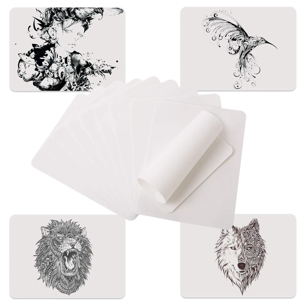 3/5/15/20pcs Tattoo Blank Übungs haut weiß Doppelseiten Gummi pads Kunst haut für Tattoo Praxis Tattoo Zubehör