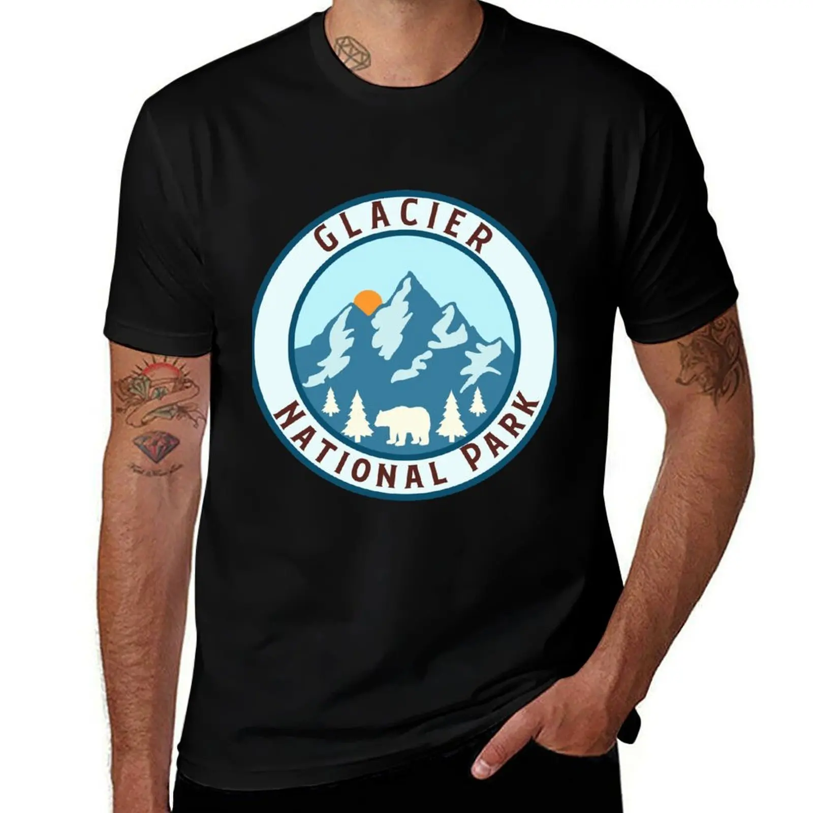 Glacier national park T-Shirt Holiday Lightweight T-Shirt