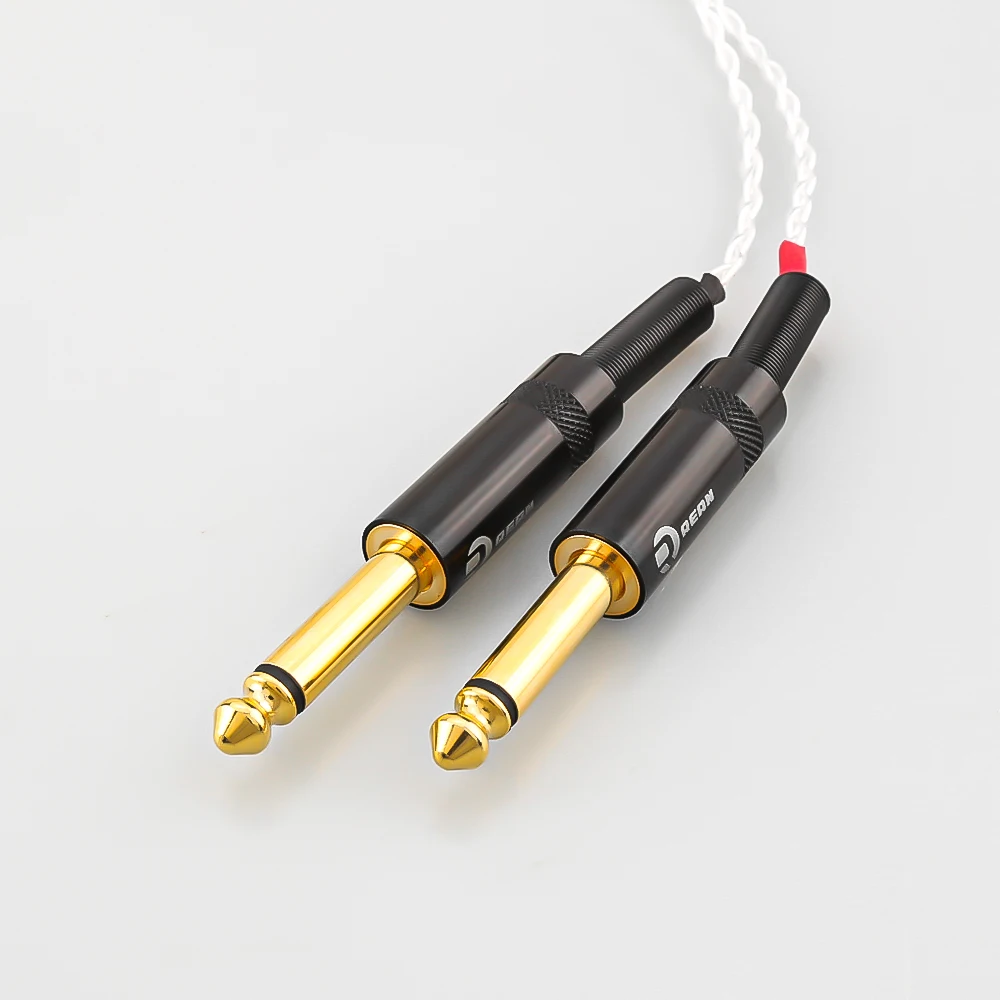 Audiocrast cavo placcato argento 4 Pin XLR femmina a doppio cavo Aux da 6.35mm Jack Audio