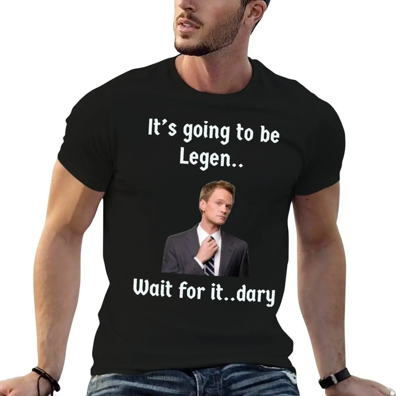 Barney Stinson Legen..Dary T-Shirt anime shirt boys whites quick drying men graphic t shirts