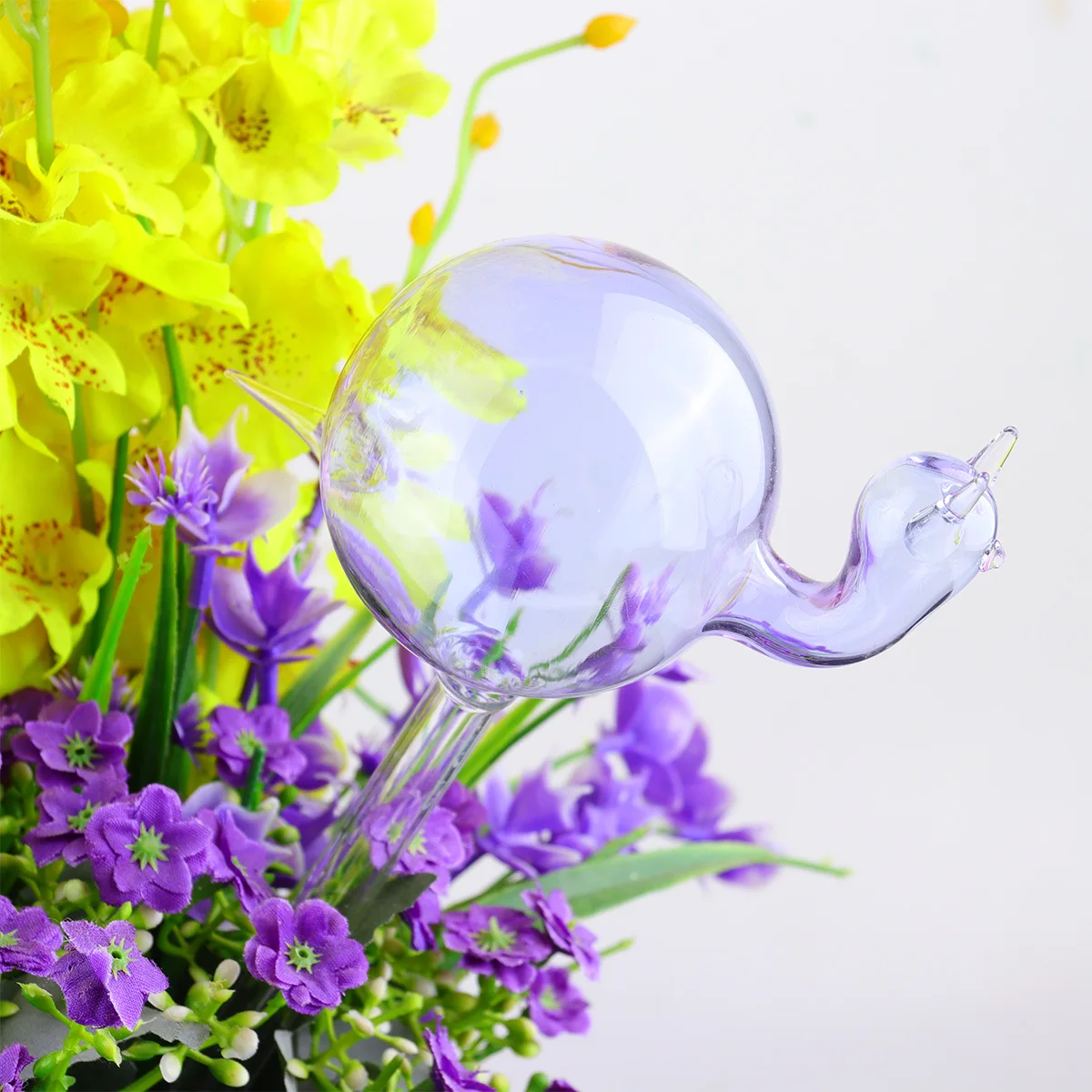 

Автоматическая стеклянная поилка для растений с автоматическим поливом улитки, фиолетовый, диаметр 8 см, длина 15 высот, 29 для патио, садовых газонов