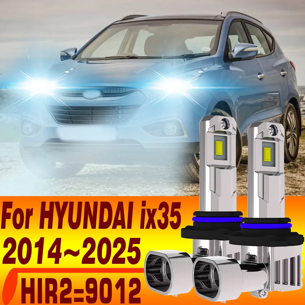 2 Stück HIR2 9012 LED-Scheinwerfer Canbus Fehlerfrei Autolampe Hochleistungs-6000K Weißlicht-Diodenlampe 12V 55W Für HYUNDAI IX35 2014~2025
