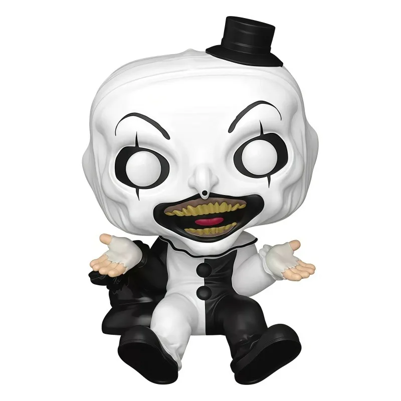FUNKO POP Terrifier Art Clown Sitting Figure Collect Toy Desk Decor Horror Peripheral Gift for Fans Birthday Christmas Present - view 4