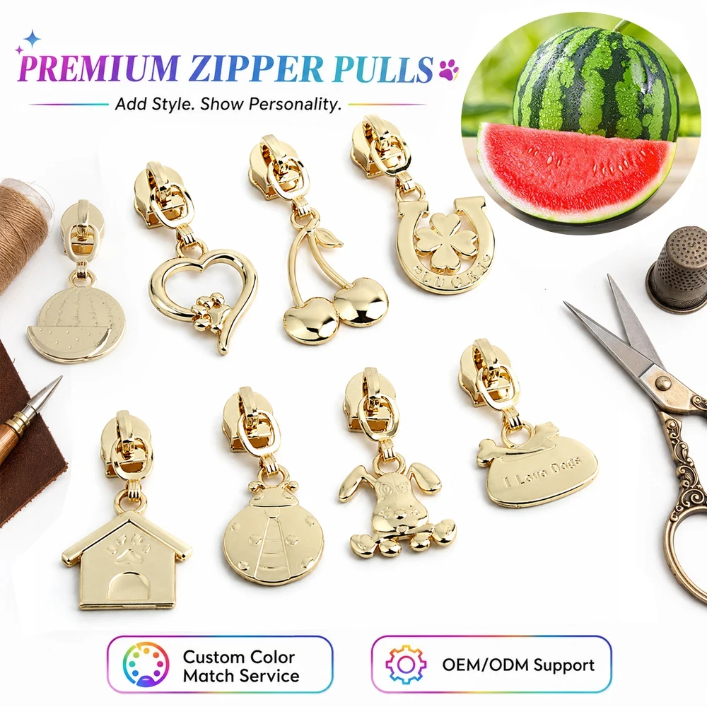 5-20-100pcs-summer-series-5-nylon-multicolor-metal-zippers-puller-slider-for-broken-buckle-purse-bags-dress-sewing-accessories