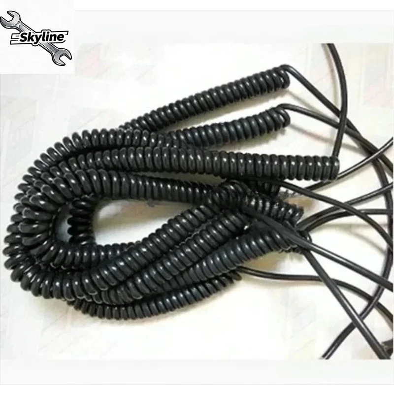 1Pcs Spiral Coiled Spring Cable Accessories, Applicable to 12 15 16 17 18 19 21 Cores CNC Handheld MPG Manual Pulse Generator