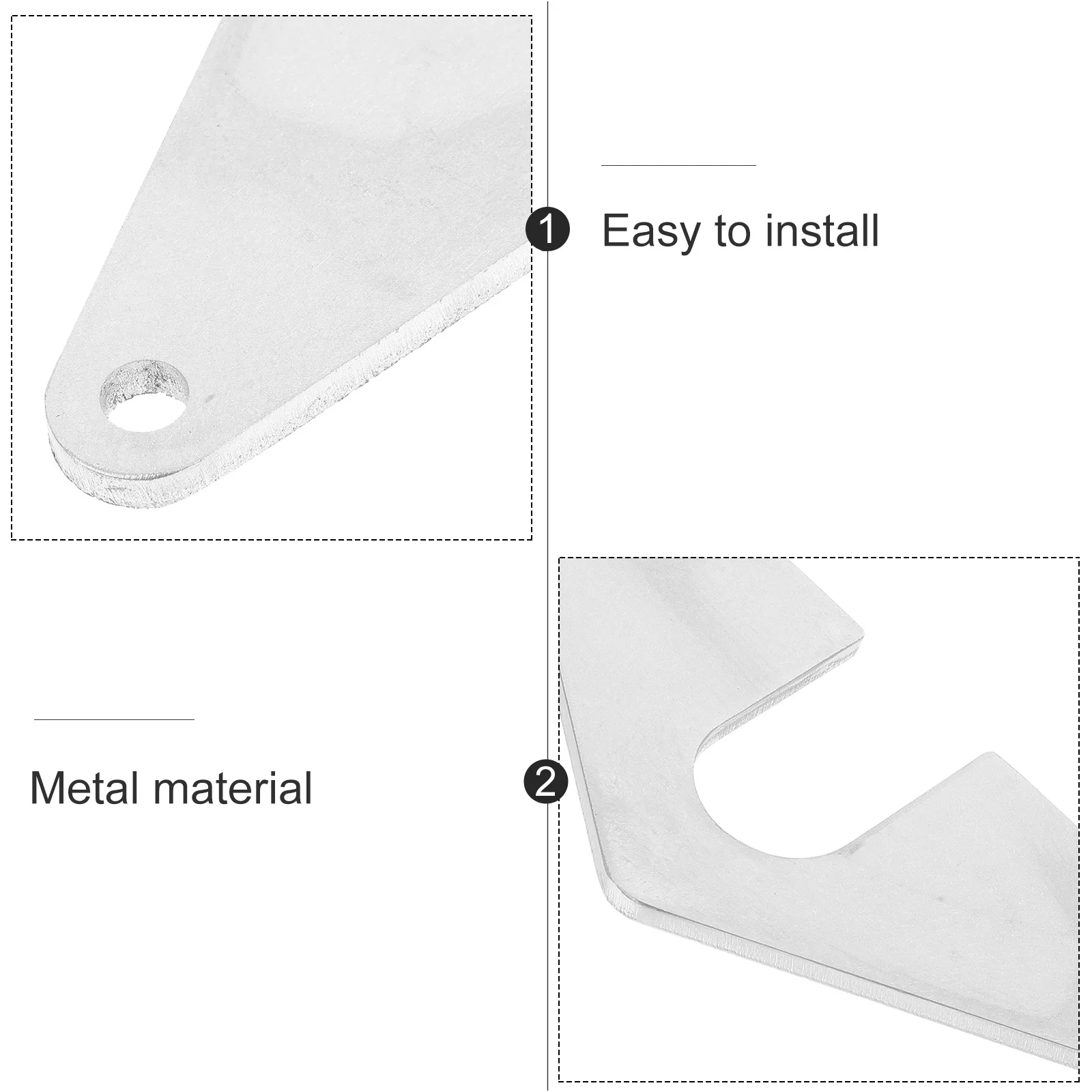 1Set Rv Faucet Mounting Support Plate Rustproof Durable Wall Mounted Backplate for Camper Motorhome Sink Faucet Installation