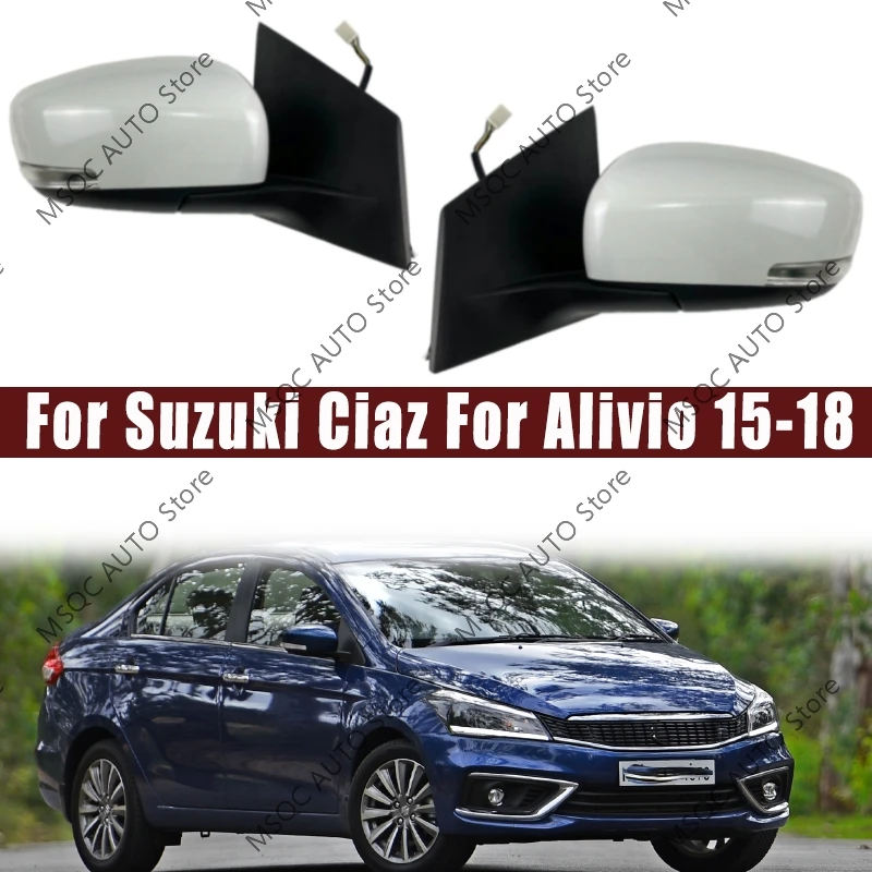 Dla Suzuki Ciaz Dla Alivio 2015 2016 2017 2018 Akcesoria samochodowe Zewnętrzne lusterko boczne Lusterko wsteczne Zespół automatycznego lusterka bocznego