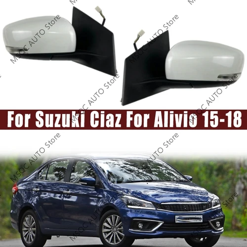 Para Suzuki Ciaz para Alivio 2015 2016 2017 2018 accesorios de coche puerta exterior espejo retrovisor lateral Assy conjunto de espejo lateral automático