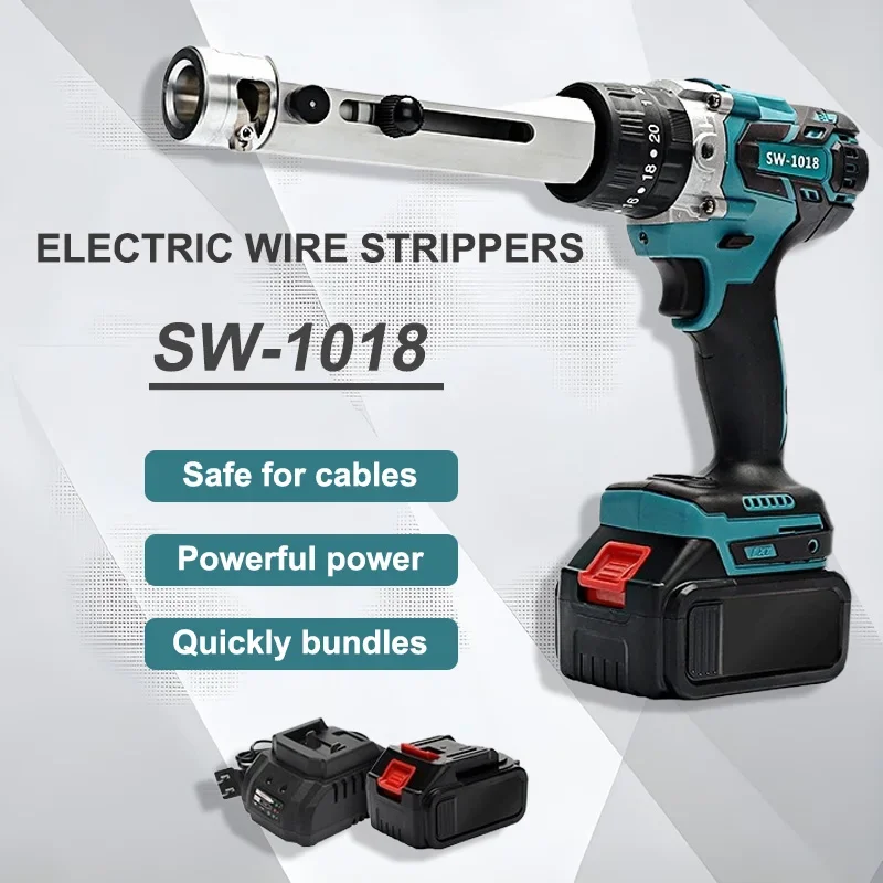 

Портативный беспроводной гидравлический электрический инструмент для зачистки проводов SW-1018, быстрый одножильный гидравлический инструмент для зачистки проводов