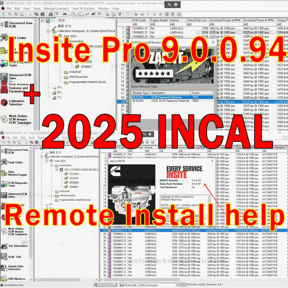 

Insite Pro 9.0 +2025 INCAL DATA file with ECM Password Removal [with Fleet Counts, Zap-It, OEM Zap-It] no Expired