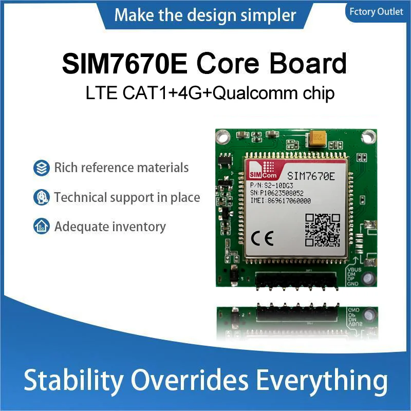 4G  SIM7670E LTE Cat1 module,Qualcomm SIM7670E breakout kit development Core Board  B1/B3/B5/B7/B8/B20/Optional GPS