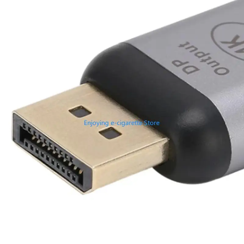 USB C Female to DisplayPort Male Adapter 4K@60Hz, Aluminum Type C to Plug for Laptop Tablet Phone Monitor Y4QF
