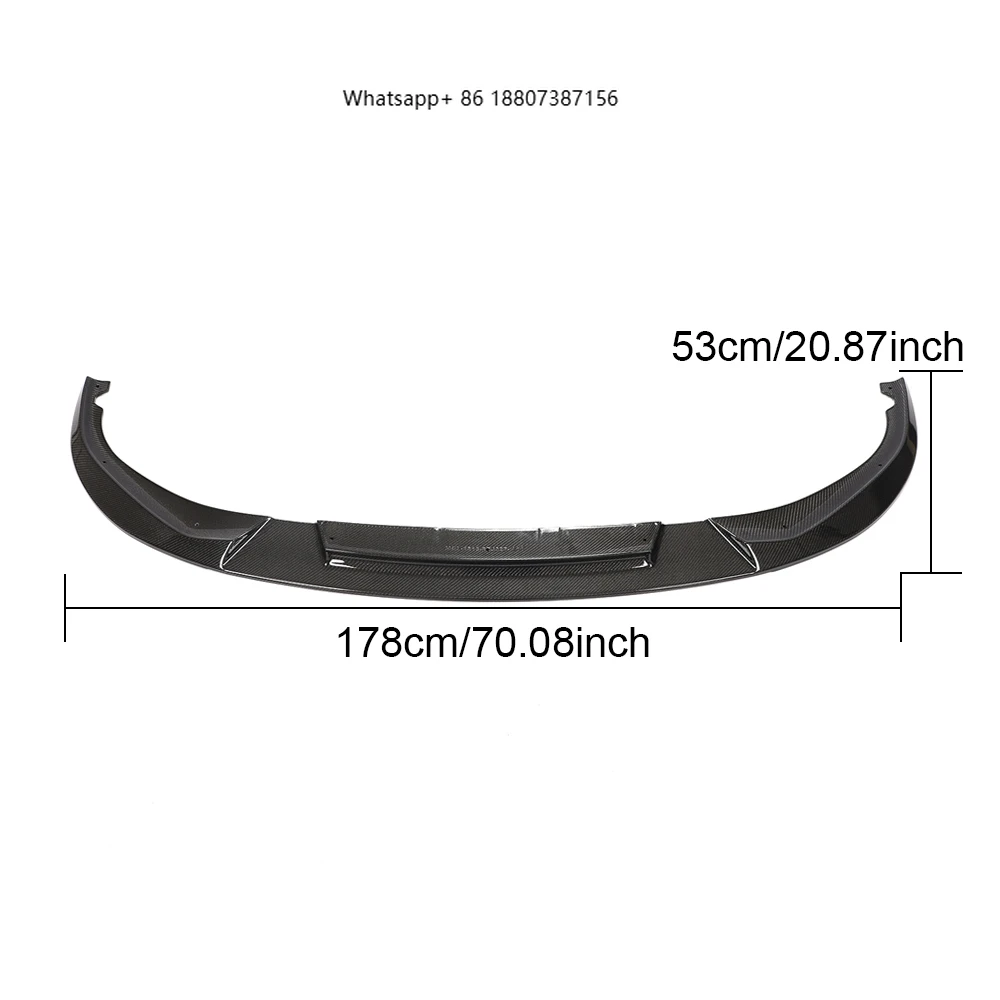 

Real Carbon Fiber Front Bumper Lip forBMW 5 Series G30 M-TECH M550i Sedan 4-Door 2021-2022