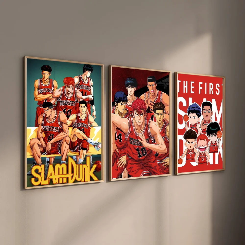 SLAM DUNK basketball art nostalgia Poster HD art sticky wall waterproof home living room bedroom bar aesthetic decoration