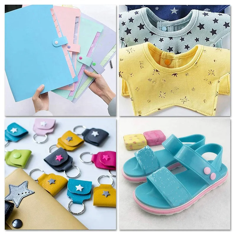 

YWDZ-2X Кнопки с плоскогубцами, пластиковые металлические кнопки, пуговицы без шитья для одежды, кошельков и шитья, синие