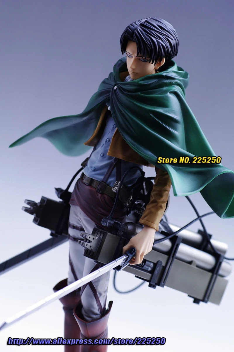 Japanese Anime Attack on Titan Original BANPRESTO Master Stars Piece / MSP Figures - Levi + 3D Maneuver Gear