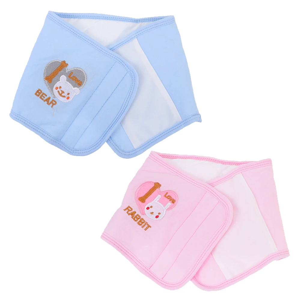 

2 Pcs Baby Belly Button Protection Newborn Navel Belts Toddler Band Umbilical Cord Straps Support