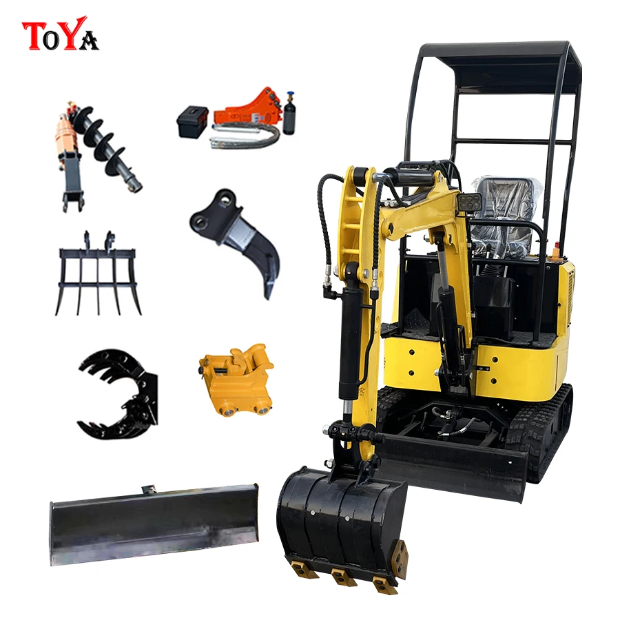 Construction tools yard renovation and routine maintenance, excavation and backfill,use China 15 mini excavator customized