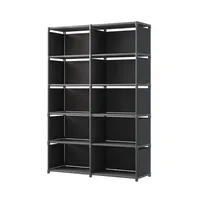Multilayer Bookshelf Easy Assembly Bookcase Living Room Bedroom Study Storage Shelf for Books Toys Sundries 5