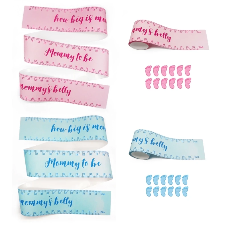 How Big is Mommy's Belly? Include 1 Mommy's Belly Measuring Tape and 12 Stickers Dropship