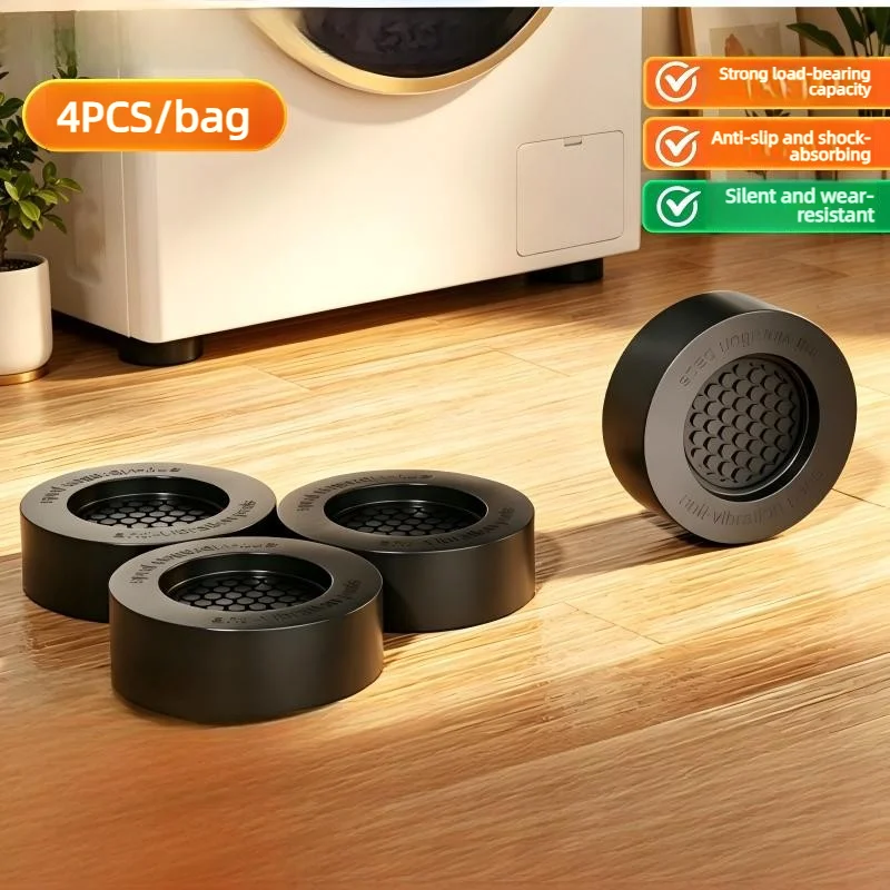 Organizer Recommended Washing Machine Base Stand - Height Riser with Anti-Slip Shockproof Pads for Stable and Quiet Operation
