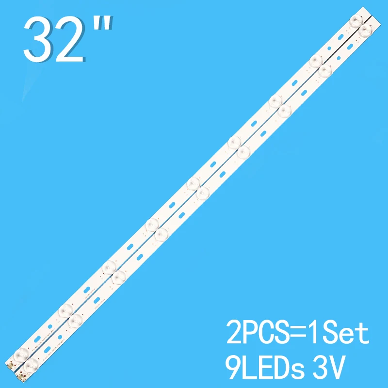 2pcs/set for general TV maintenance accessory light strip 32 inch 9 light 590mm YH-32C-0D35-590X15-9LED-VER111