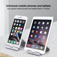 Quality Metallic Holder for Mobile Phones and Tablets; Drop-Resistant Desktop Stand with Portable Storage Space
