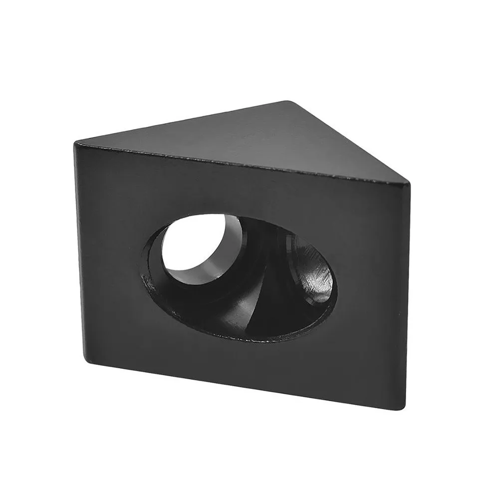 4Pcs for 3D Printer Accessories Triangle Fixed Aluminum Block  Black Connector 2020 Profile for OpenBuildss