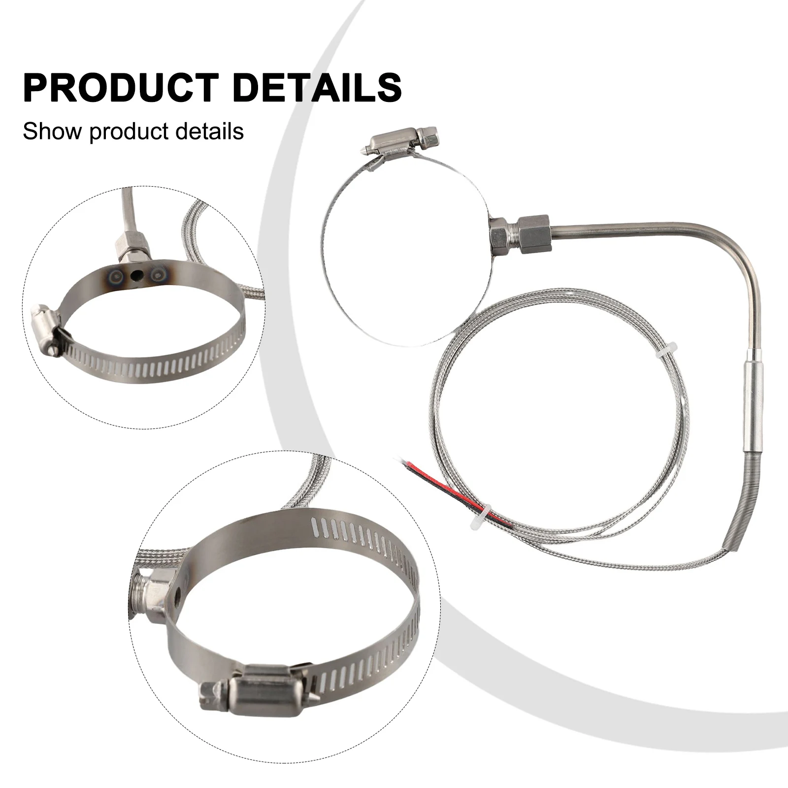 

1 шт. датчик температуры K-типа 80x5 мм, угол EGTRight, датчик открытого типа, нержавеющая сталь, высококачественные материалы