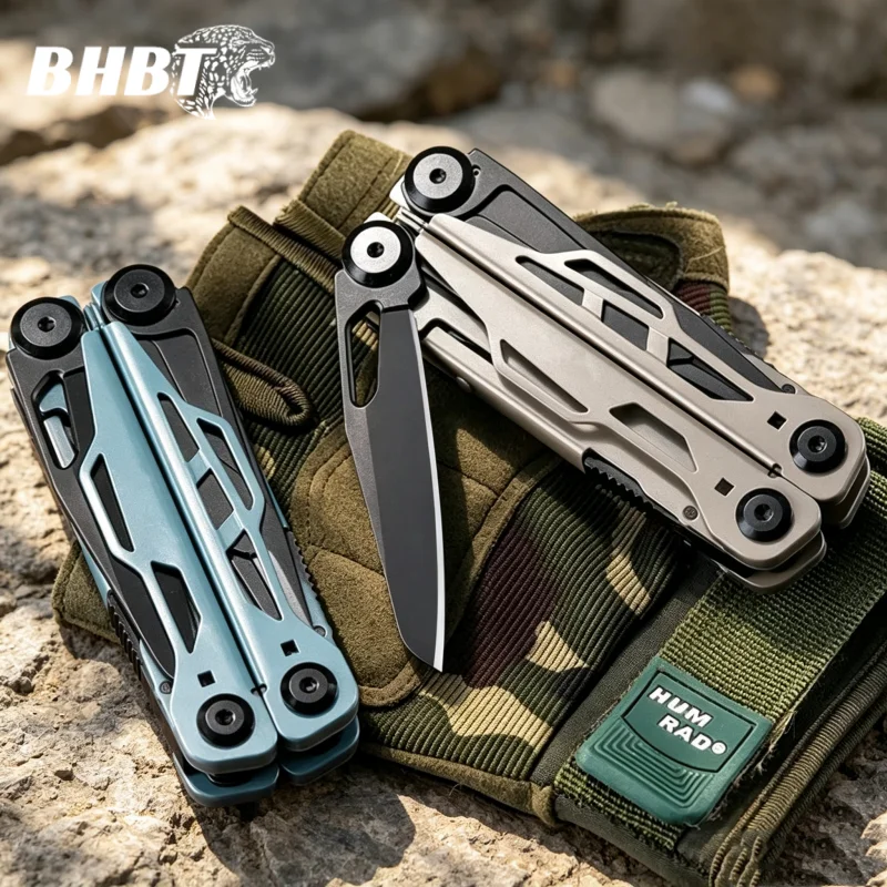 BHBT 25 in 1 Multitool Pliers EDC Multi-tool Pocket Knife Portable Outdoor Camping Multi Functional Tool 7 Colors