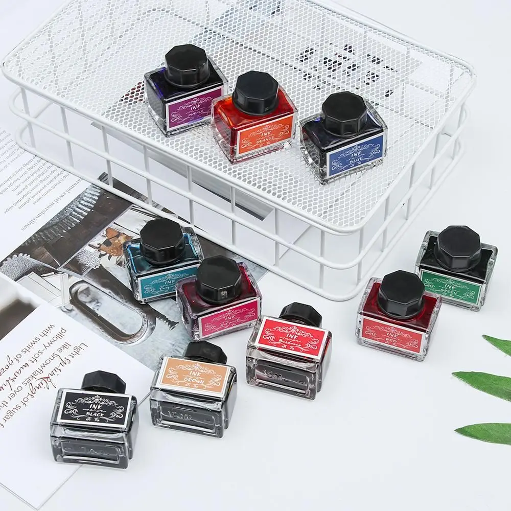 1pc Carbon-free Ink For Fountain Pen 15ml Non-carbon Ink Fountain Pens Stationery Pen Ink Bottle Printer Chemical Ink