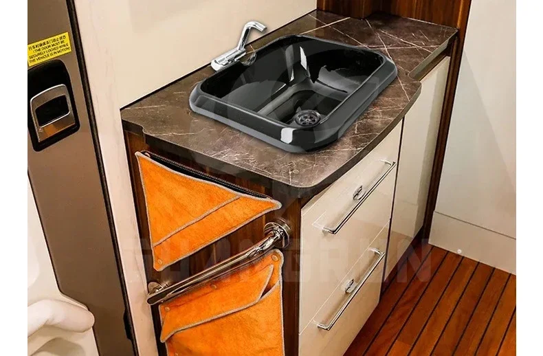 Suitable for Yachts, Campers, Motorhomes, Square Environmentally-friendly Acrylic Under-table Basins, Washbasins, Basins