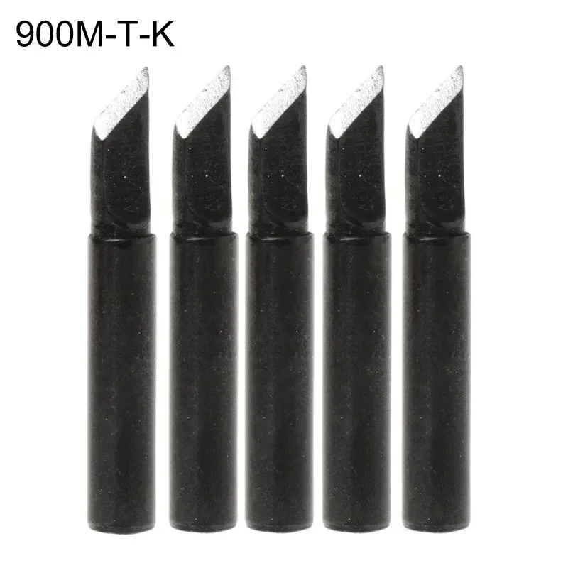 Soldering Iron Tips Black Pure Copper Soldering Tip 5pcs/set 900M-T Lead-free Welding Solder Rework Tools Accessories