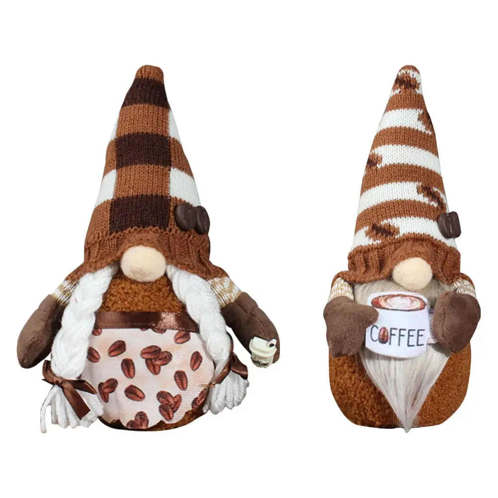 

2Pcs Faceless Gnome Decorative Desktop Ornament for Festival Party Christmas Thanksgiving Home Decor Gnome