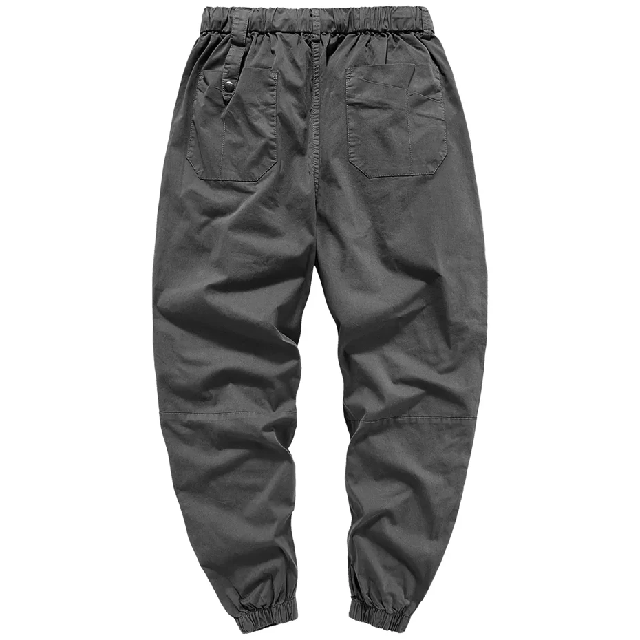 Joggers Men Streetwear Sweatpants Pencil Pants Autumn Function Cargo Pants Harajuku Ankle-length Pants Elastic Waist