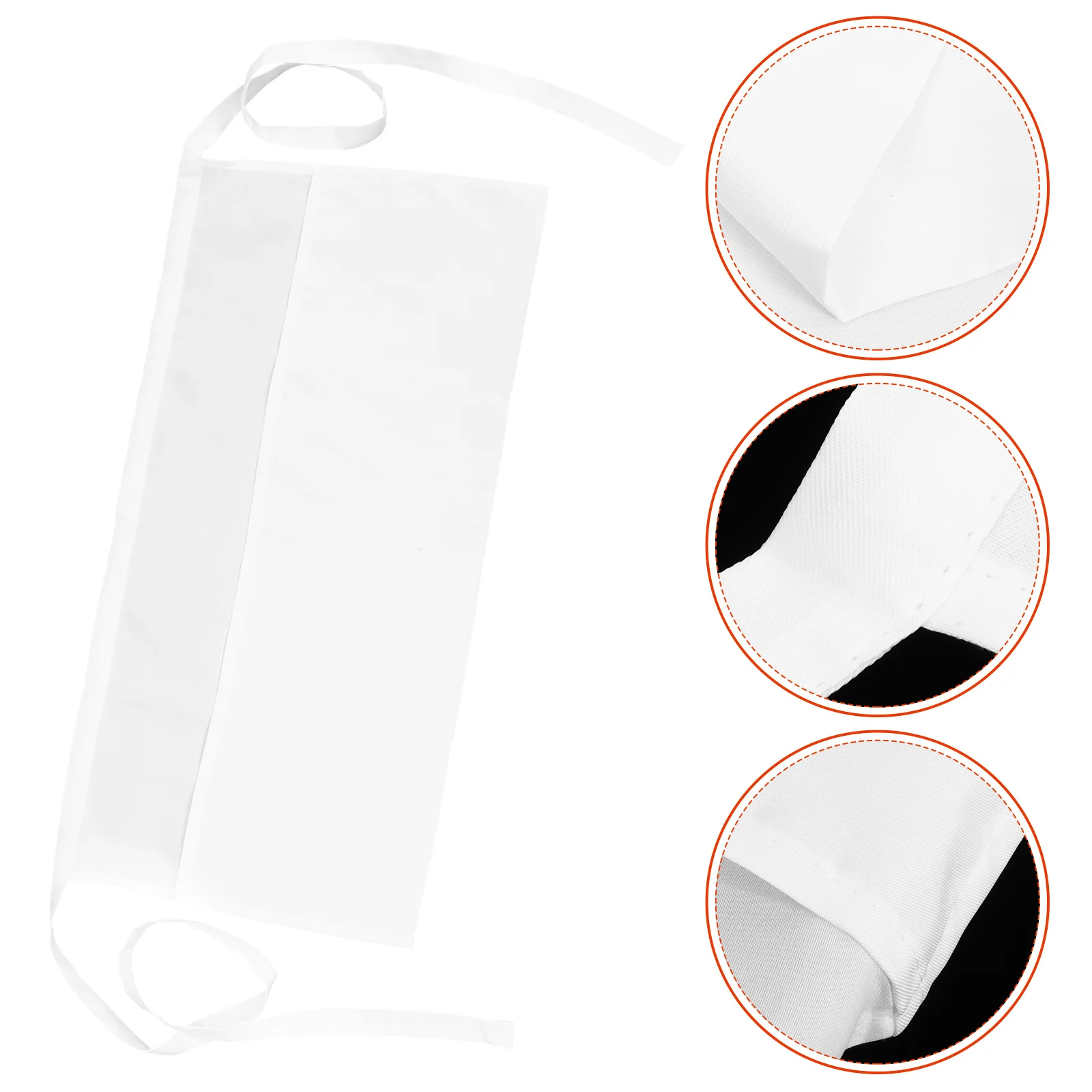 

Waterproof Apron for Cooking with Large Pocket Adjustable Waist Tie Workwear for Kitchen Studio Serving Unisex Half Apron
