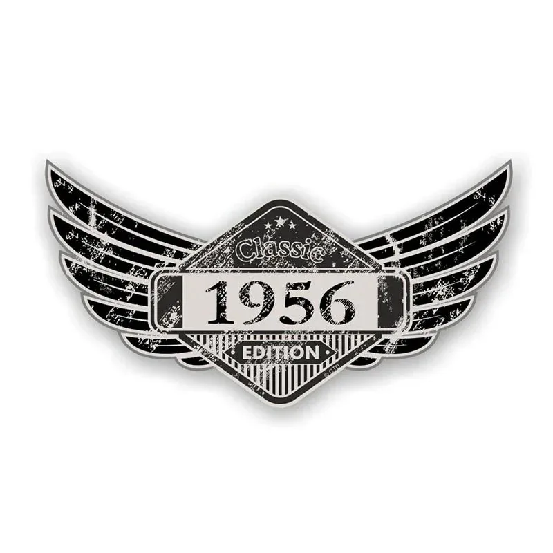 1972 Vintage Edition Rusty Patina Vinyl Car Sticker Glue Sticker for Window Bumper Trunk Decal